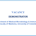 VACANCY Department of Medical Microbiology & Immunology –  Post of Temporary Demonstrator