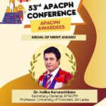 53rd APACPH Conference-APACPH Awardees-Medal of Merit Award on 22nd September 2022