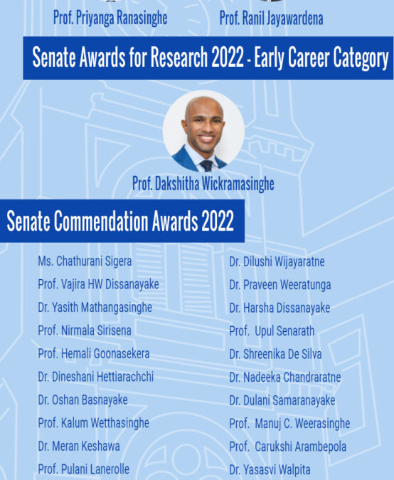The Senate Awards for Research & Senate Commendation Awards 2022