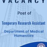 Post of Temporary Research Assistant