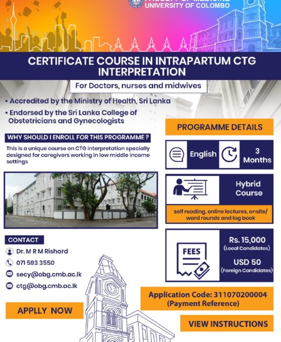 Certificate Course in Intrapartum CTG Interpretation – Application Calling