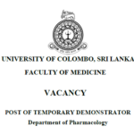 Vacancy –  Post of  Temporary Demonstrator