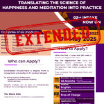 Deadline extended: 17th May 2025 – Certificate Course on Translating the Science of Happiness and Meditation into Practice – 2nd Intake