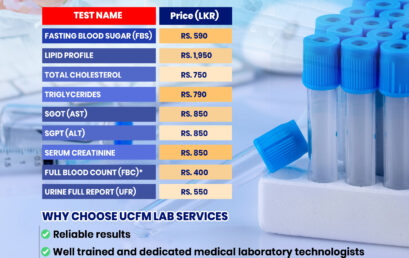 UCFM Laboratory Services — Now Open for University Staff & the General Public