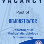 VACANCY Department of Medical Microbiology & Immunology –  Post of Temporary Demonstrator