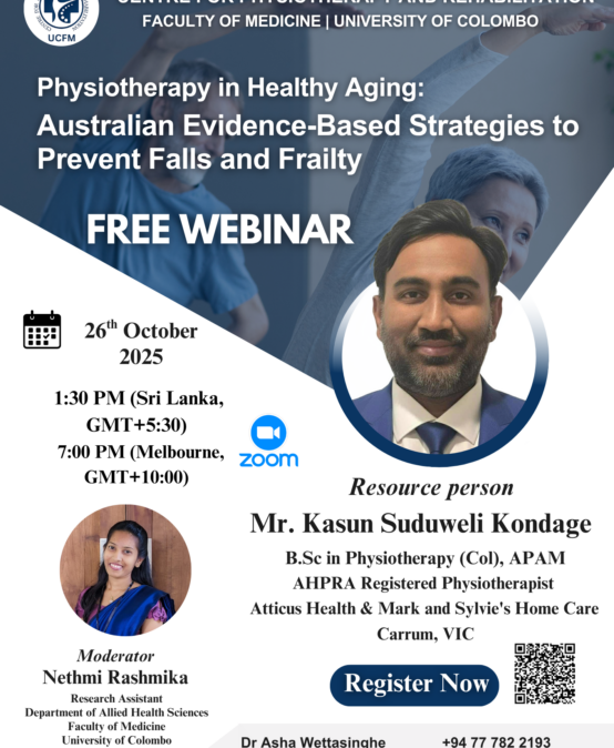FREE Webinar on Physiotherapy in Healthy Aging: Australian Evidence-Based Strategies to Prevent Falls and Frailty