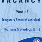 Vacancy- Research Assistant Centre for Genetics & Genomics