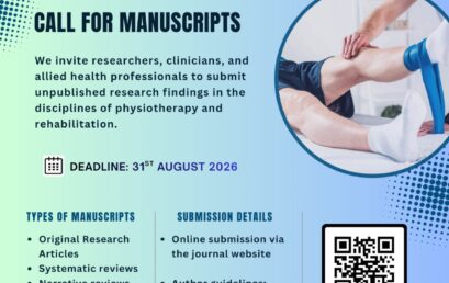 Call for Manuscripts – Sri Lanka Journal of Physiotherapy and Rehabilitation Sciences
